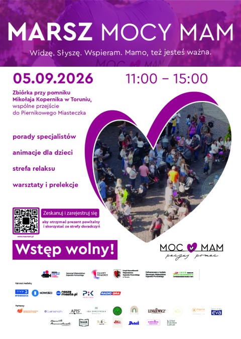MARSZ MOCY MAM, Pomnik Mikołaja kopernika w Toruniu 05.09.2026r.