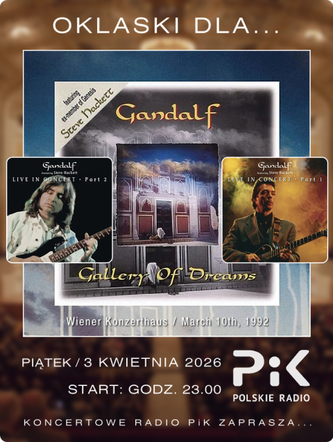 3 kwietnia 2026 - Wieczór z... GANDALF i... Steve Hackett