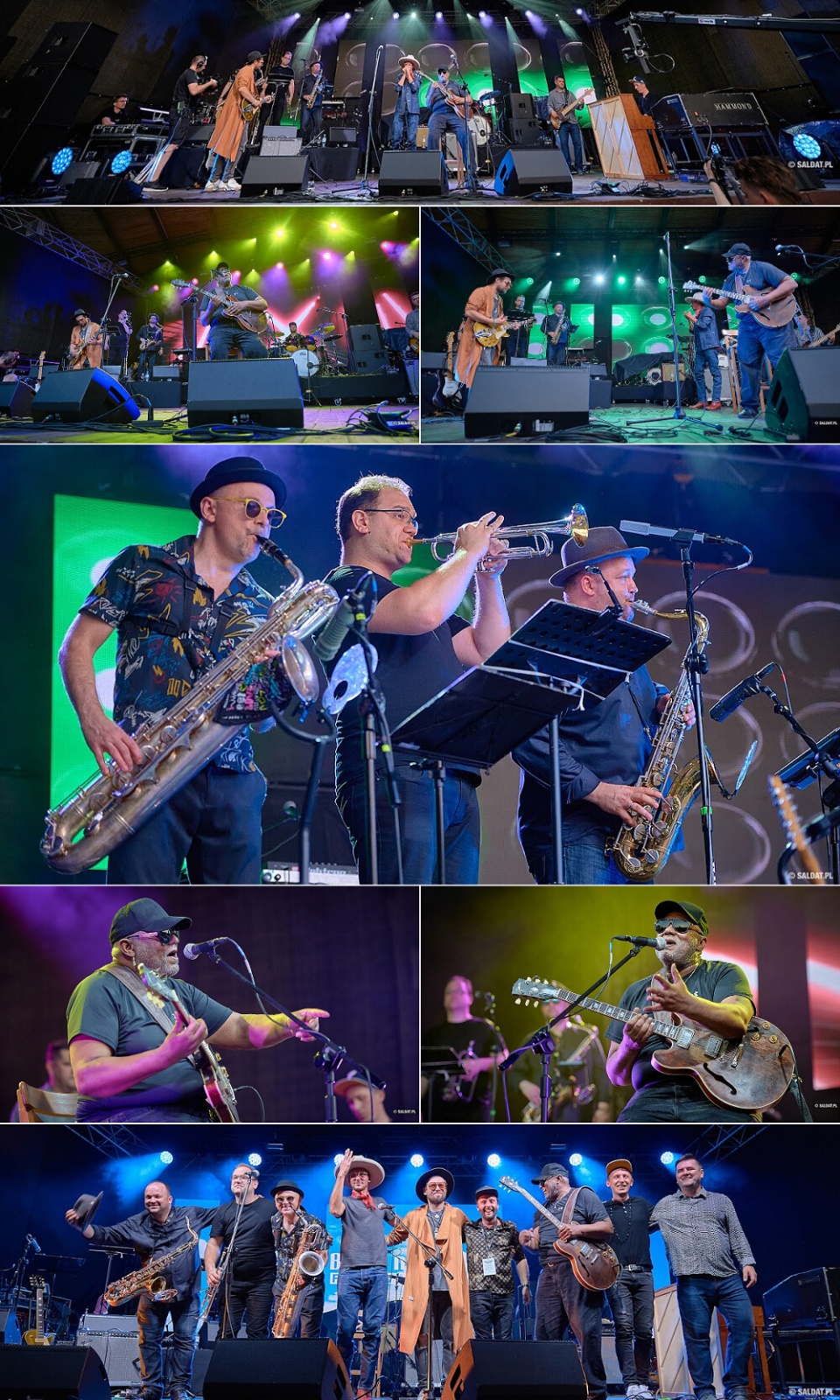 7 czerwca 2019 - Blues na Świecie Festival - CARLOS JOHNSON, HooDoo Band i Brass Company. Fot. Marcin Saldat - Dziękujemy!