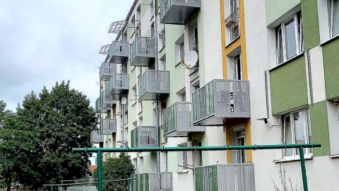 Na balustradach suszyli pracnie, na balkonach juz nie mogą. Fot. Michał Słobodzian