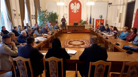 Na temat wysypiska dyskutowano w Urzędzie Miasta w Świeciu nad Wisłą. Fot. Michał Słobodzian