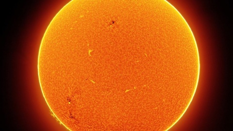 2021-01-24 Słońce H-alfa. Foto © Łukasz Sujka