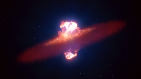 Supernowa SN 2024ggi. Grafika © ESO
