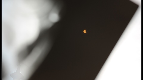 Część obserwatorów samodzielnie zaopatrzyła się w materiały do bezpiecznego śledzenia przebiegu zaćmienia. Foto © Piotr Majewski