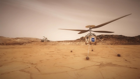 Marsjański helikopter zapakowany w podróż