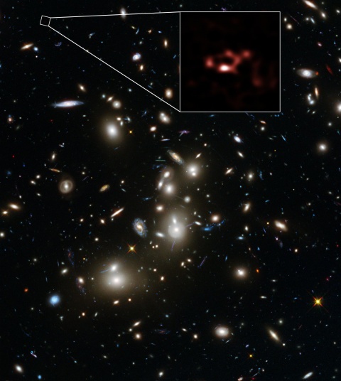ALMA śledzi najdalszą galaktykę