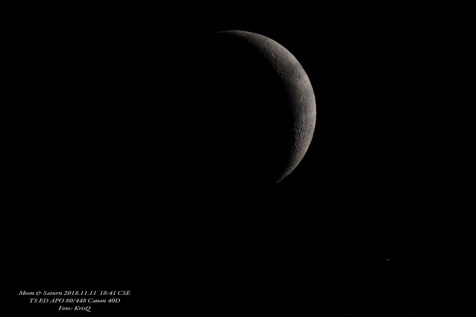 Moon-Saturn. Foto © Krzysztof Grzelczak