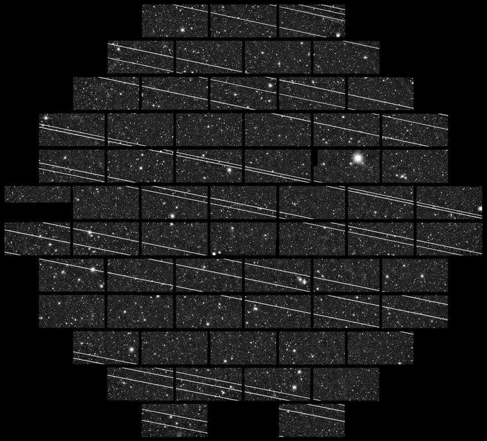 Starlink vs astronomy © CTIO