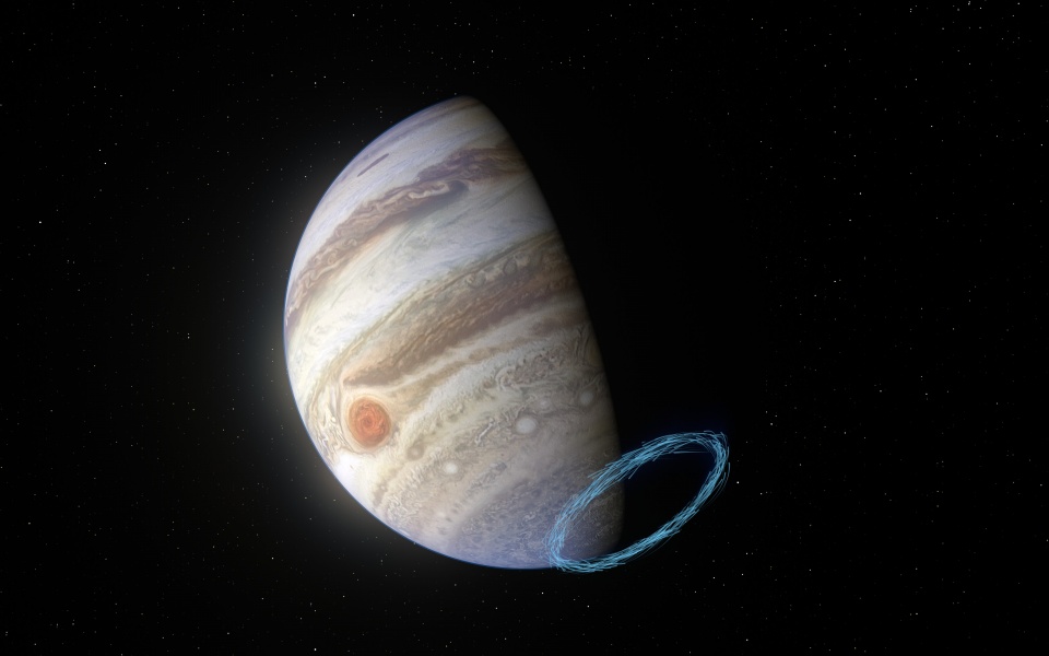 Jupiter winds © ESO