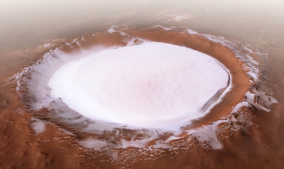 Konkurs z 22 lutego 2026. Mars Korolev crater. Foto © ESA