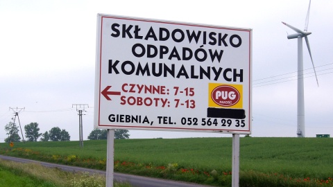 Składowisko odpadów komunalnych w Giebni - Pakość. Fot. Henryk Żyłkowski
