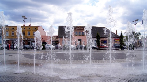 Co w gminie piszczy. Fontanny na Rynku w Szubinie. Fot. Henryk Żyłkowski