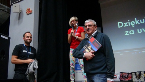 Jeden z gości festiwalu: Marek Niedźwiecki. Fot. Tomasz Kaźmierski.