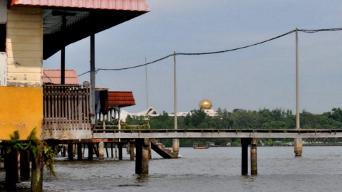Kampung Ayer- wioska na wodzie w obrębie stolicy Brunei. Fot. Radosław Kożuszek