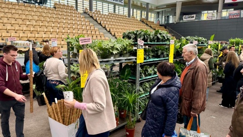 Audycja „Raz na zielono” prosto z Festiwalu Roślin w Grupa Moderator Arenie/fot.: Izabela Langner