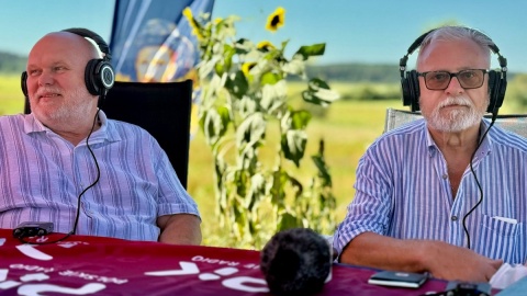 W tej wyjątkowej scenerii udzielaliśmy działkowych porad, tych telefonicznych jak i bezpośrednio na miejscu. Fot. Izabela Langner/PR PiK