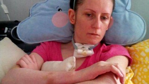 Pani Kasia zapadła w śpiączkę tuż po urodzeniu córeczki. Fot. facebook.com/pg/obudzmykasie