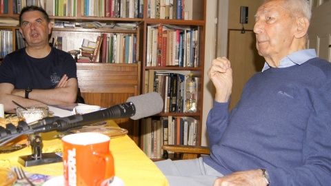 Z wizytą u Komandora Romana Rakowskiego. Fot. Henryk Żyłkowski