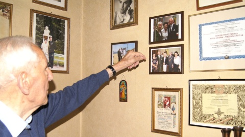 Z wizytą u Komandora Romana Rakowskiego. Fot. Henryk Żyłkowski