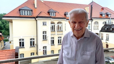Pan Józef Zakrzewski z Bydgoszczy ma 101 lat. Fot. Michał Słobodzian