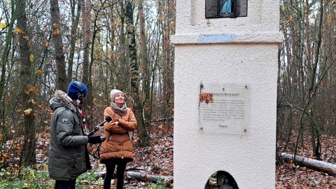 Michał Zaręba i pani Ewa, mieszkanka Przeczna. Fot. nadesłane