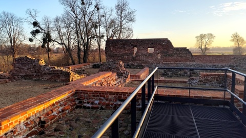 Ruiny zamku Sędziwoja Pałuki w Szubinie. Fot. Żaneta Walentyn/PR PiK