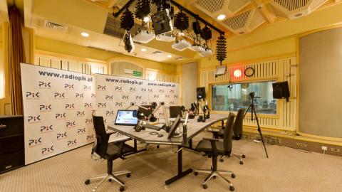 W studiu Polskiego Radia PiK. Fot. Rafał Wojtkowiak/arch. PR PiK