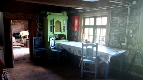 Wnętrze zabytkowej chaty mennonickiej w Chrystkowie. Fot. Żaneta Walentyn/PR PiK