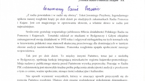 Życzenia od Wicewojewody Kujawsko-Pomorskiego Elżbiety Rusielewicz