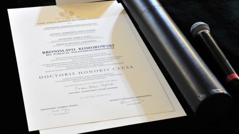 Prezydent RP Bronisław Komorowski Doktorem Honoris Causa UKW. Fot. Ireneusz Sanger