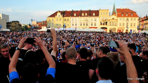 W Bydgoszczy świętowano awans Zawiszy do piłkarskiej ekstraklasy.