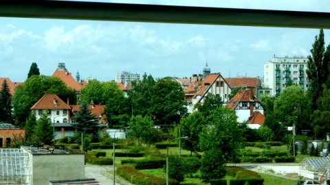 Lokalizacja obiektu wśród zieleni zapewni spokój korzystającym z pomieszczeń biblioteki. Fot. Janusz Wiertel