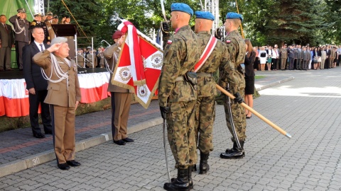 Uroczystość zmiany dowódcy Inspektoratu Wsparcia Sił Zbrojnych w Bydgoszczy. Fot. Tatiana Adonis.