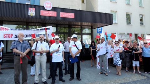 Nauczycielski protest we Włocławku