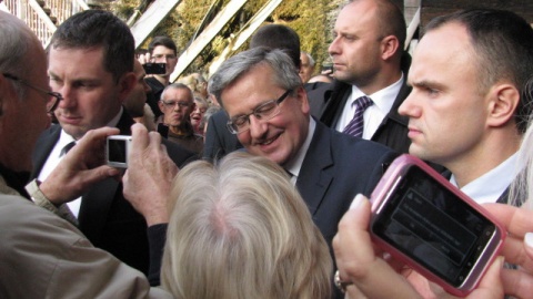 Prezydent Bronisław Komorowski w Inowrocławiu