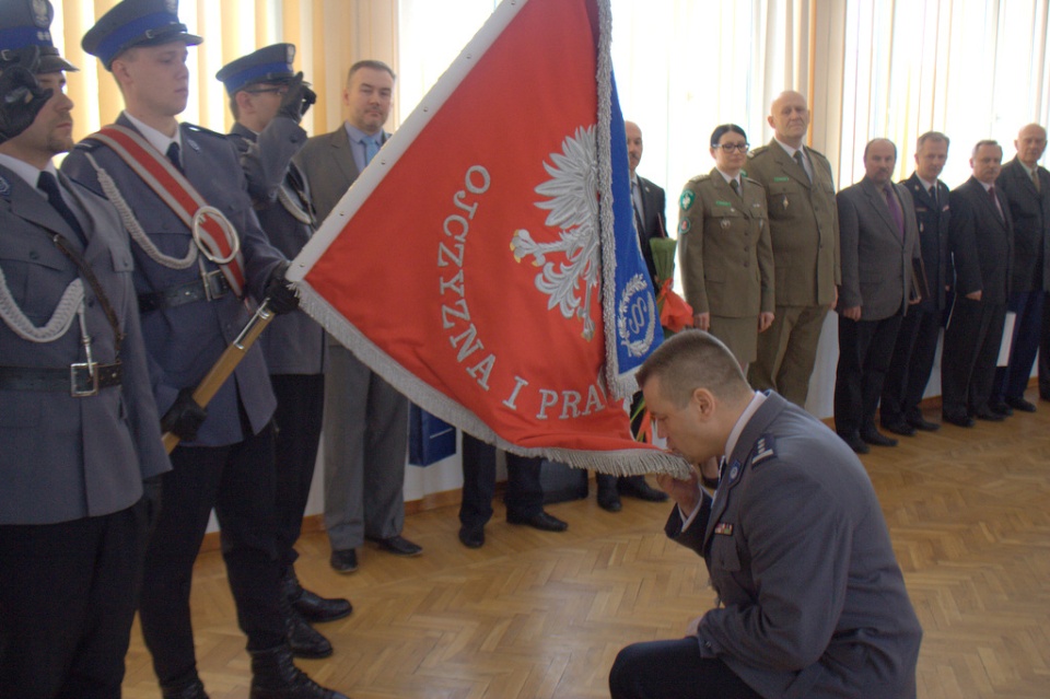 Inspektor Wojciech Ołdyński dotychczasowy Komendant Wojewódzki Policji w Bydgoszczy, pożegnał się z garnizonem kujawsko-pomorskim. Foto: policja