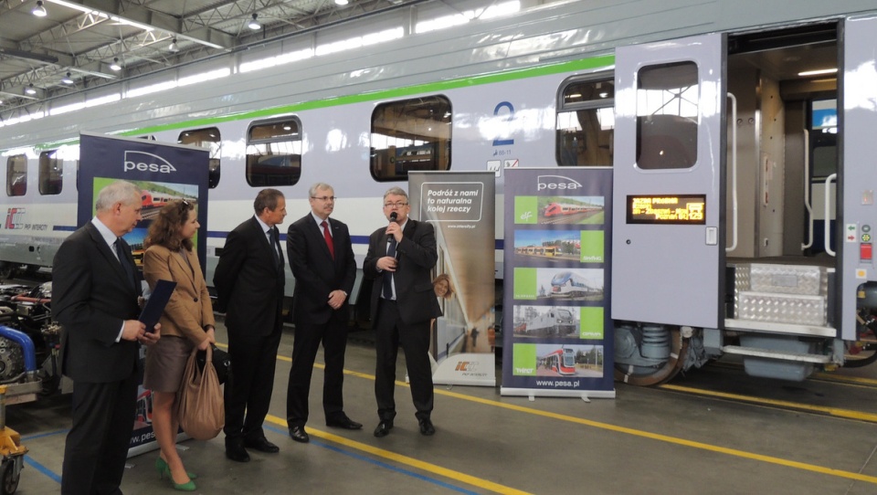 PKP Intercity odbrał pierwsze z modernizowanych w bydgoskiej "Pesie" wagonów. Fot. Tatiana Adonis.