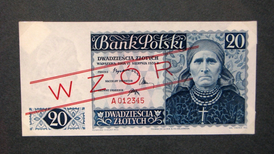Banknot z wystawy "Pieniądz PRL-u". Fot. Bogumiła Wresiło