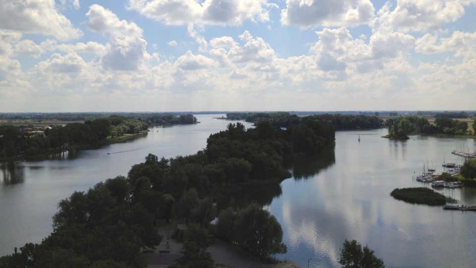 Gopło. Widok z Mysiej Wieży. Fot. Tomasz Kaźmierski.