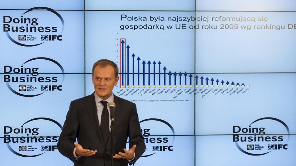 Prezentacja raportu "Doing Business 2014". Foto: Fot. M. Śmiarowski/KPRM