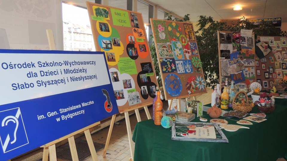 Konferencji towarzyszy wystawa prac dzieci niepełnosprawnych. Fot. Tatiana Adonis