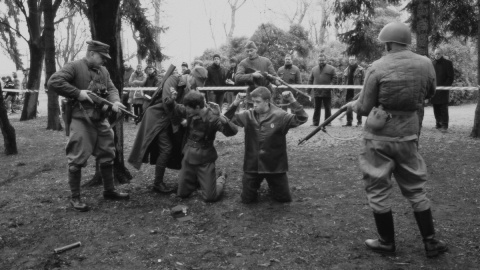 Inscenizacja historyczna na Podgórzu. Fot. Adriana Andrzejewska