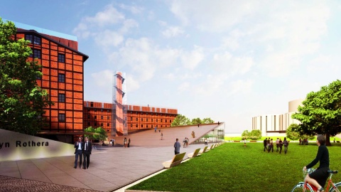 Projekt zagospodarownia Młynów Rothera. Studio projektowe Nizio Design International