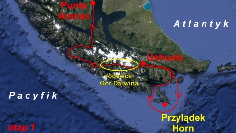 Wyprawa Selma-Antarktyda-Wytrwałość etap 1. Źródło: www.selmaexpeditions.com