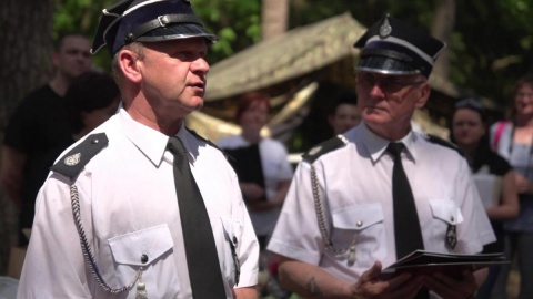 W ośrodku ZHP w Krówce Leśnej nad Zalewem Koronowskim, odbył się VI finał turnieju pod hasłem "Jestem bezpieczny - umiem pomagać innym". Fot. KMP w Bydgoszczy