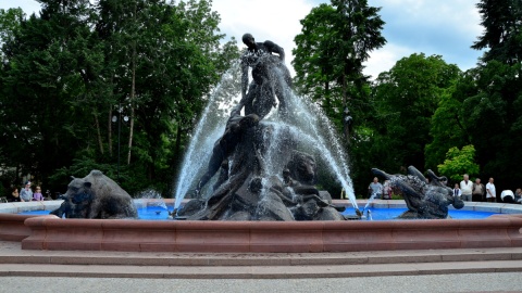 Odtworzona fontanna została odsłonięta w Parku Kazimierza Wielkiego w Bydgoszczy. Fot. I.Sanger