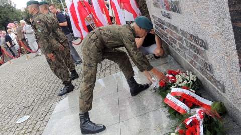 Uroczystości odbyły się pod pomnikiem Józefa Piłsudskiego. Fot. Adriana Andrzejewska