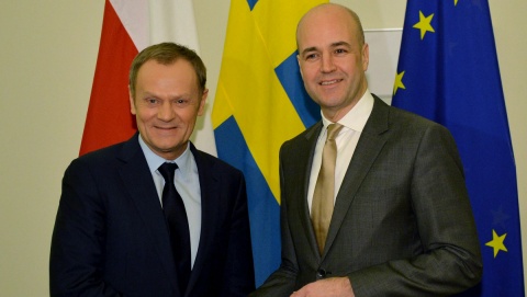 Tusk przybył do Sztokholmu na rozmowy o kryzysie na Ukrainie