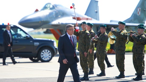 Prezydent pożegnał pilotów, którzy będą patrolować państwa bałtyckie