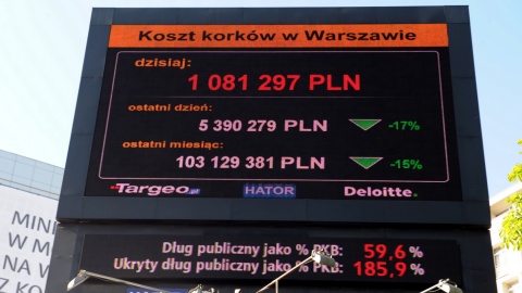 W Warszawie uruchomiono licznik kosztów korków